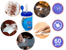 Load image into Gallery viewer, 60Pcs/Pack 75% Alcohol Wet Wipes Disinfection Portable Alcohol Swabs Pads
